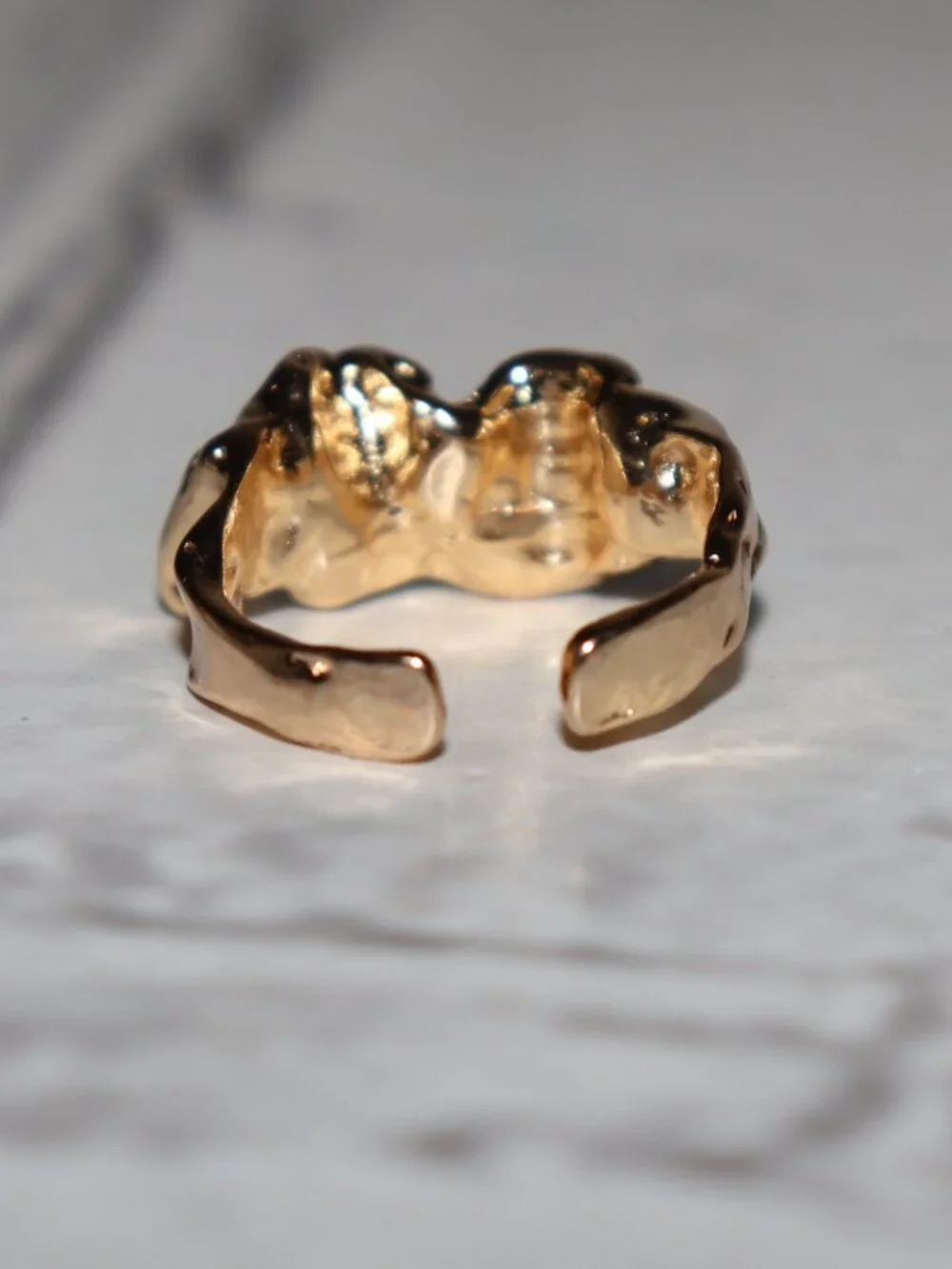 ✨ NWOT Gold Organic Sculpted Ring • Size 7 ✨